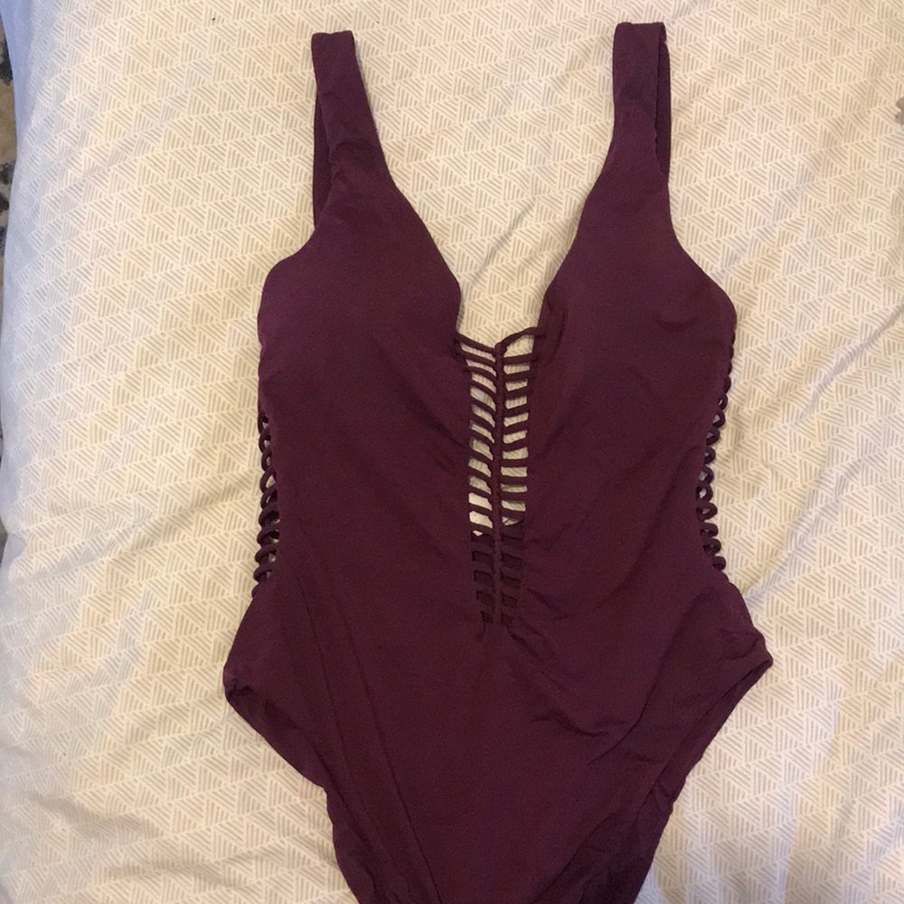 Becca Swimsuit maroon-ish